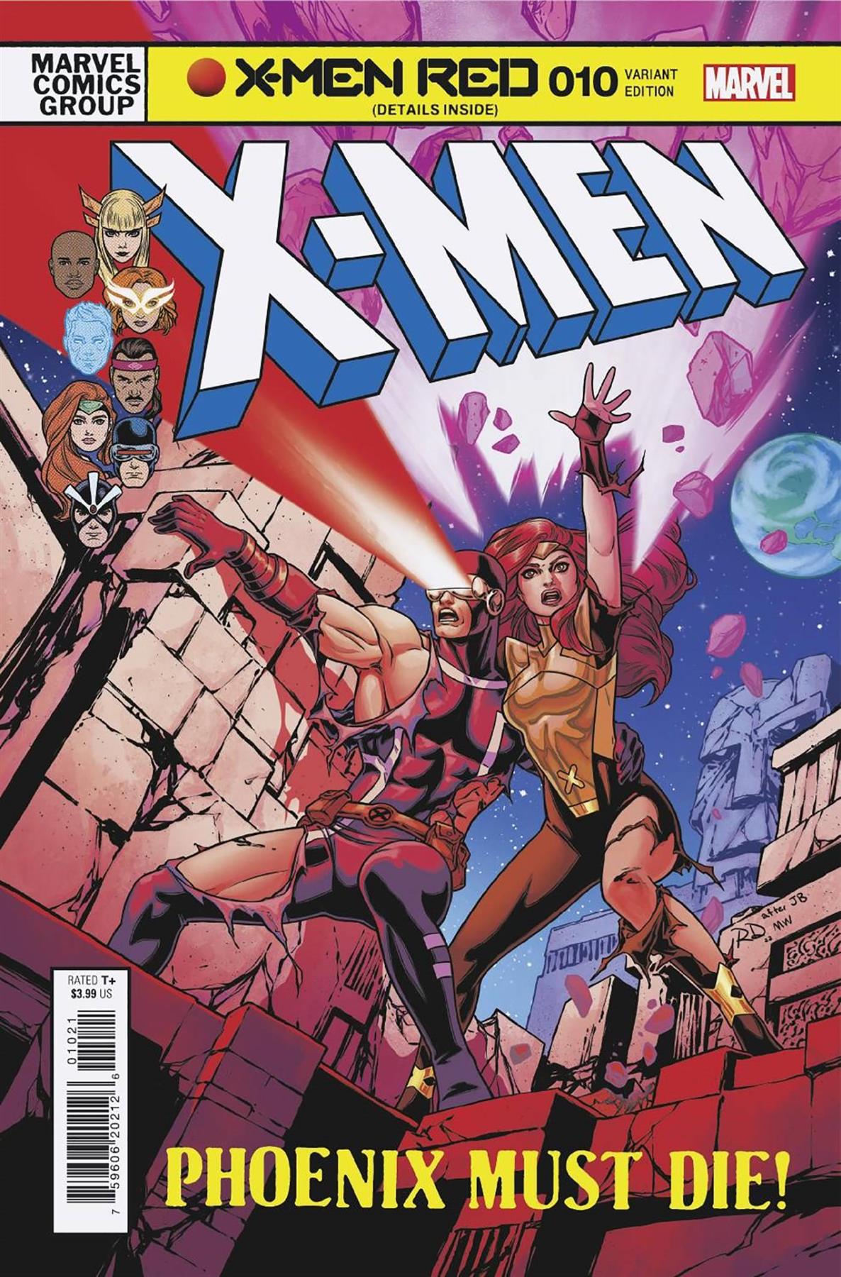 X-men Red #10 Dauterman Classic Homage Var (Dauterman Classic Homage Var) Marvel Prh Comic Book 2023