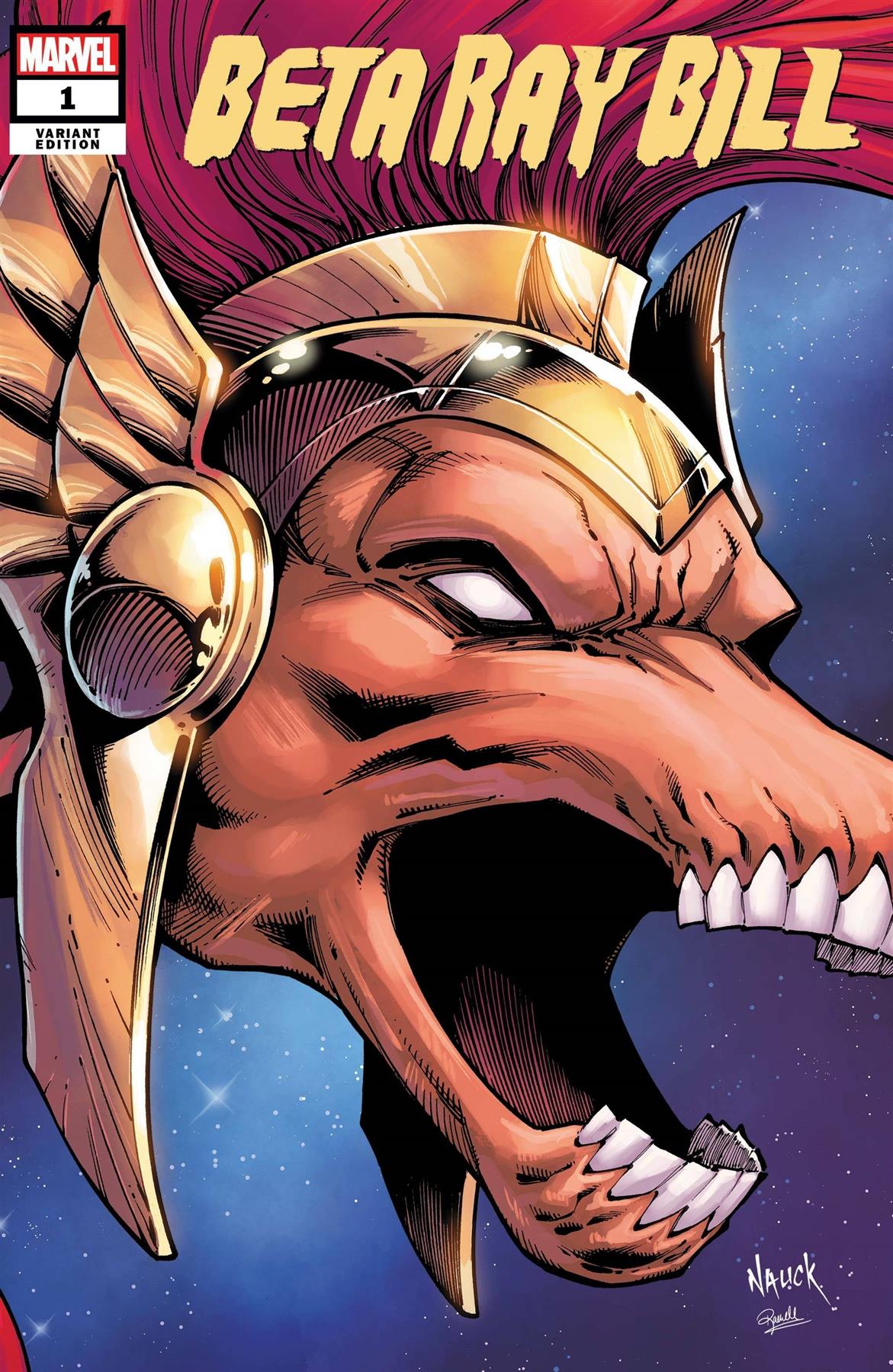 Beta Ray Bill #1 (Nauck Headshot Var Kib) Marvel Comics Comic Book 2021