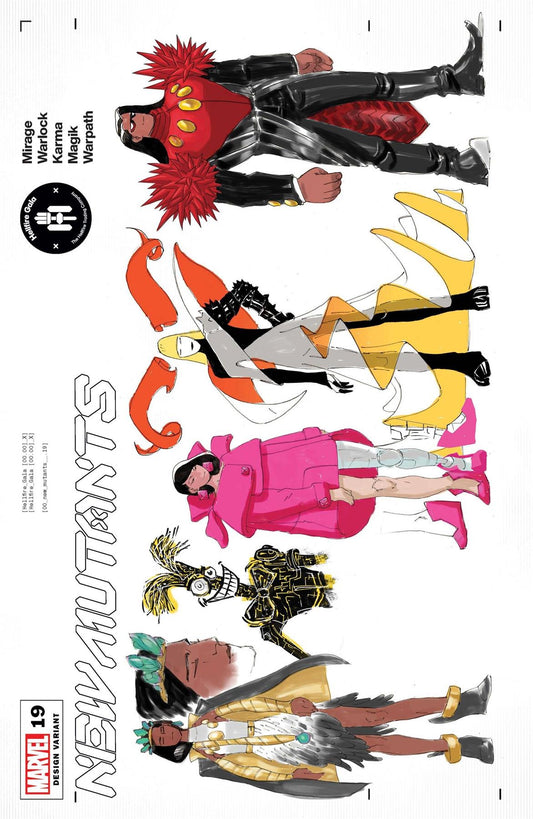 New Mutants #19 Lins Character Design Var Gala Marvel Comics Comic Book