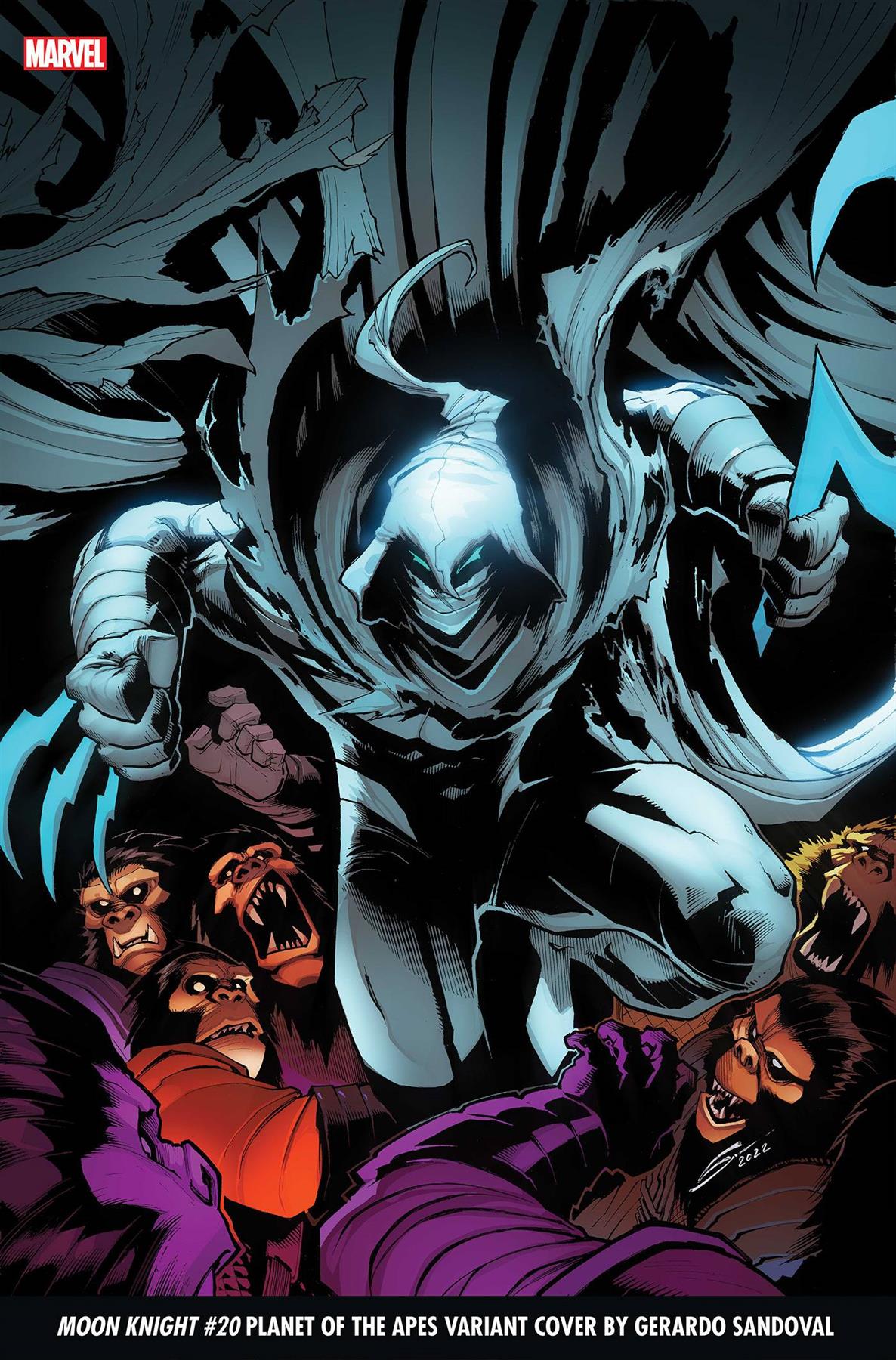 Moon Knight #20 Sandoval Planet Of The Apes Var (Sandoval Planet Of The Apes Var) Marvel Prh Comic Book 2023