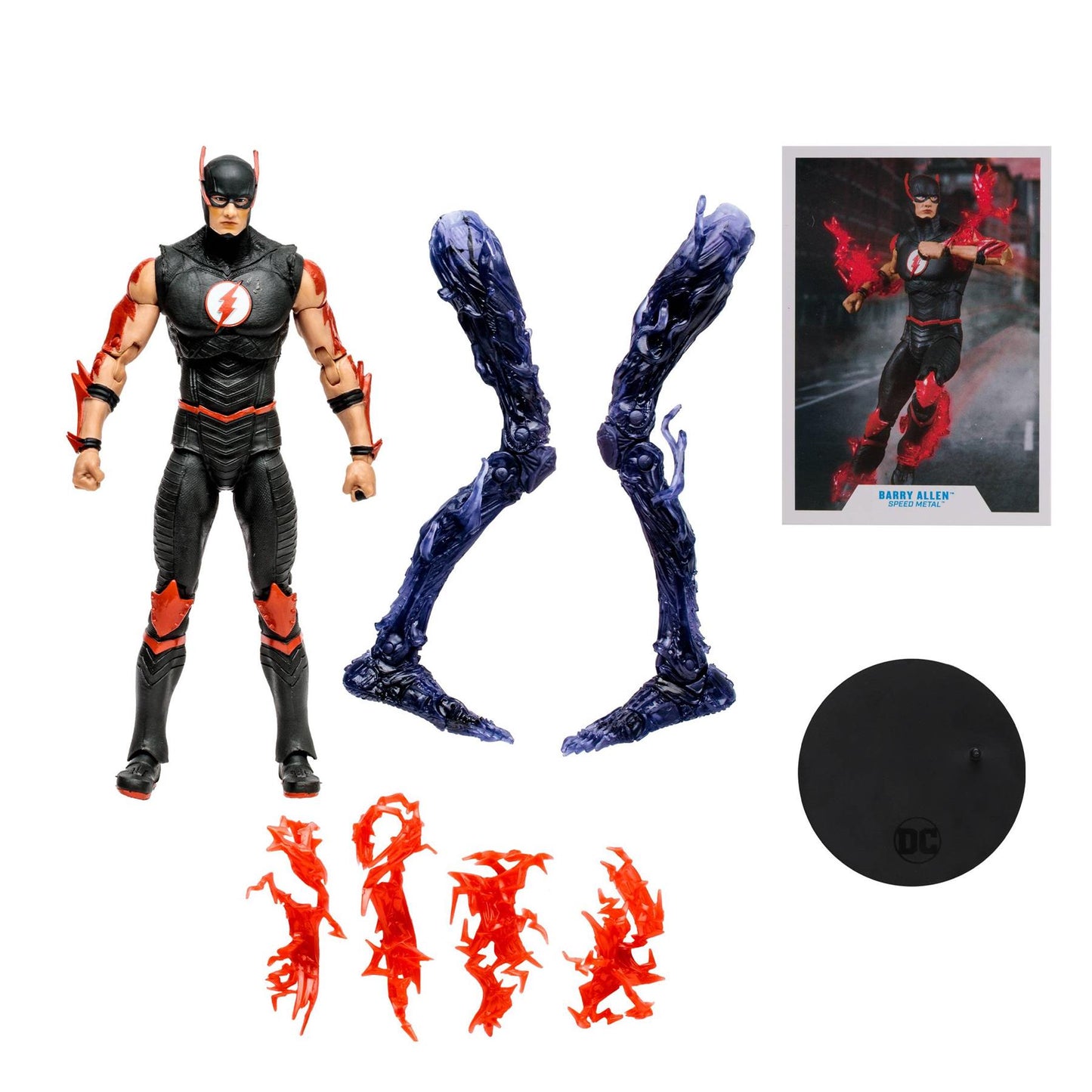 Dc Collector Build-a Wv9 Speed Metal Barry Allen 7in Action Figure