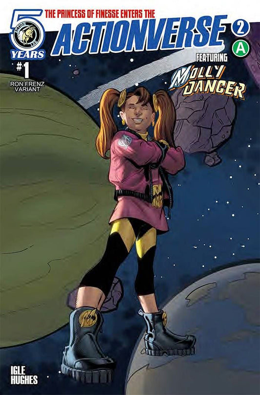 Actionverse #2 Feat Molly Danger Cvr B Frenz (Feat Molly Danger Cvr B Frenz) Action Lab Entertainment Comic Book