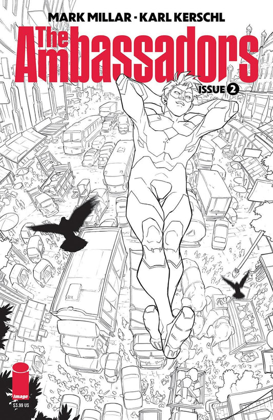Ambassadors #2 (of 6) Cvr B Kerschl B&w (mr) Image Comics Comic Book
