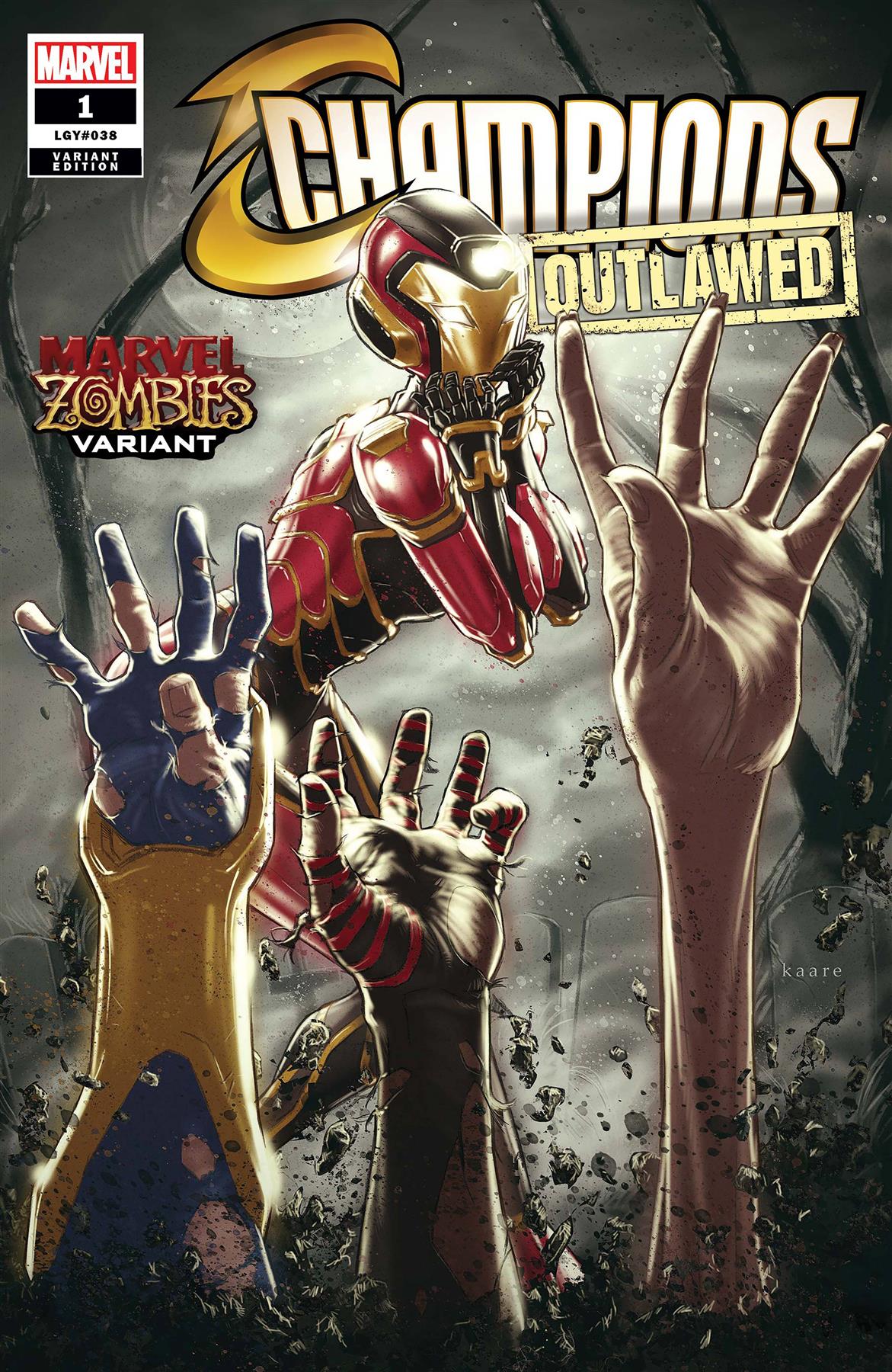 Champions #1 Andrews Marvel Zombies Var Out (Andrews Marvel Zombies Var Out) Marvel Comics Comic Book 2020