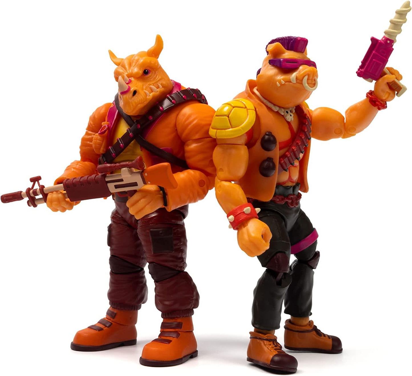 Sdcc 2022 Bst Axn Tmnt Arcade Bebop & Rocksteady Px Action Figure 2pk