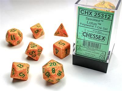 Speckled Polyhedral Lotus 7-Die Set Chessex