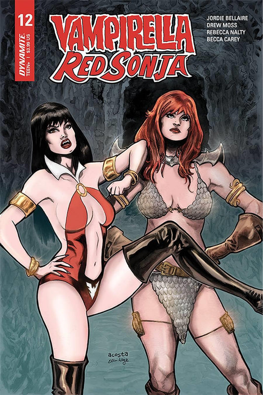 Vampirella Red Sonja #12 Cvr B Acosta (Cvr B Acosta) Dynamite Comic Book 2020