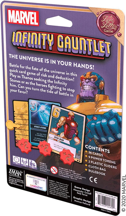 Infinity Gauntlet; a Love Letter Game Board Game by Z-Man Games
