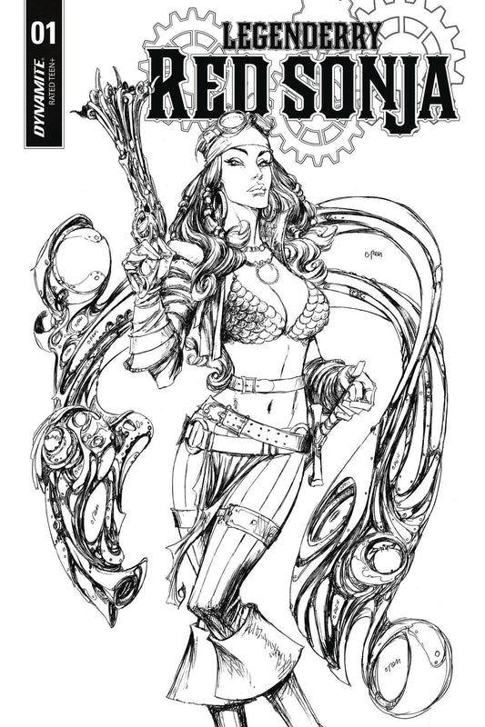 Legenderry Red Sonja #1 (Cvr B 10 Copy B&w Incv) D. E. Comic Book