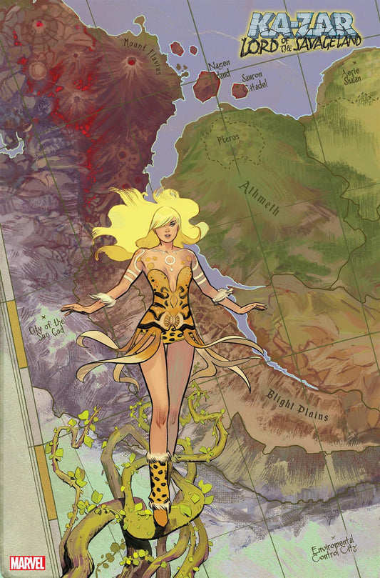 Ka-zar Lord Savage Land #3 (Garcia Map Var) Marvel Prh Comic Book 2021