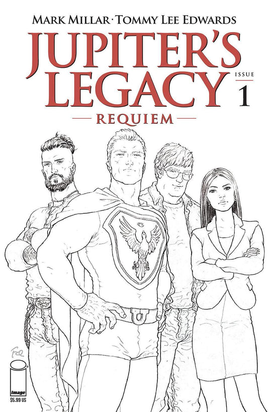 Jupiters Legacy Requiem #1 (of 12) Cvr C Quitely B&w (mr) Image Comics Comic Book