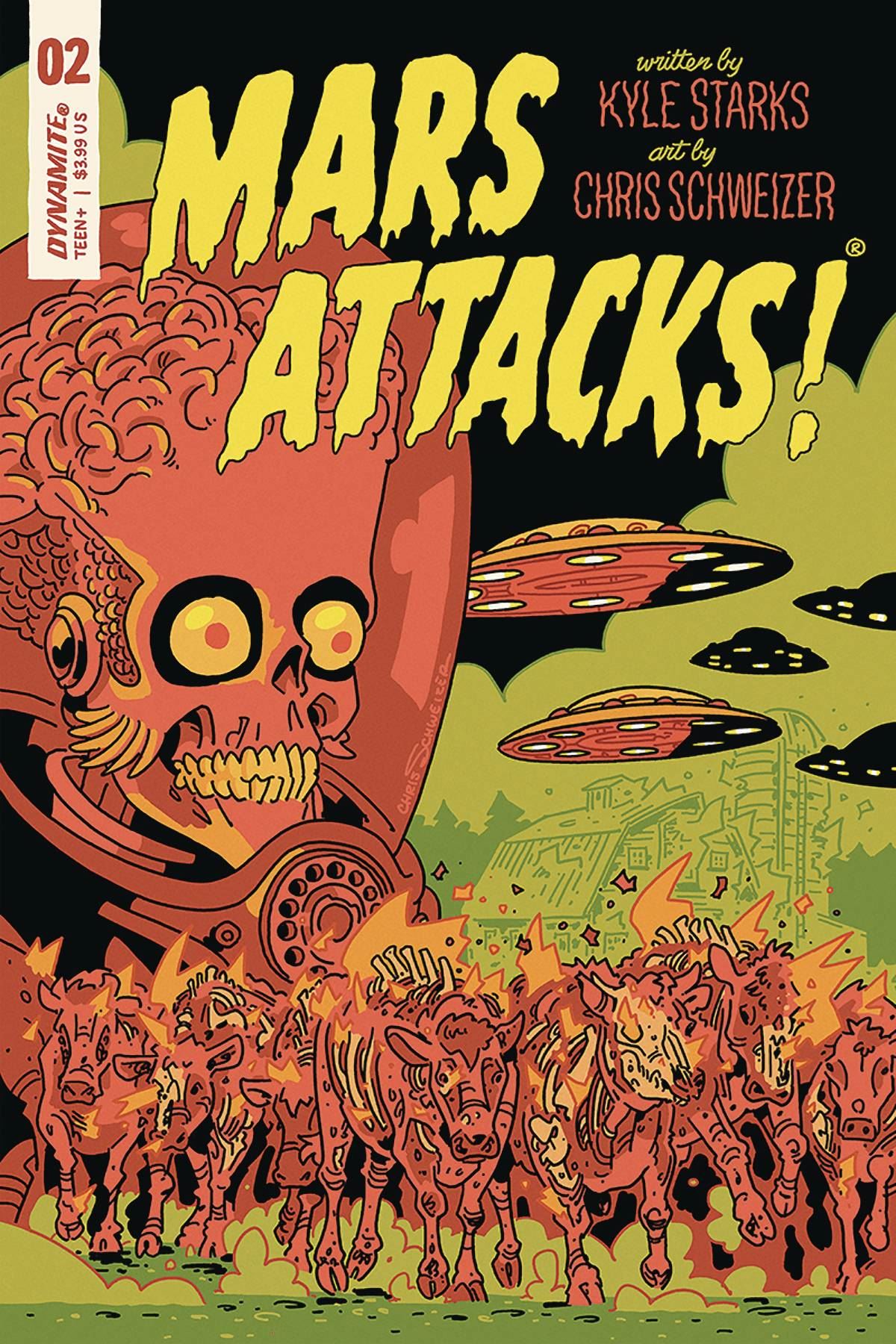 Mars Attacks #2 (Cvr E Schweizer Sub Var) Dynamite Comic Book