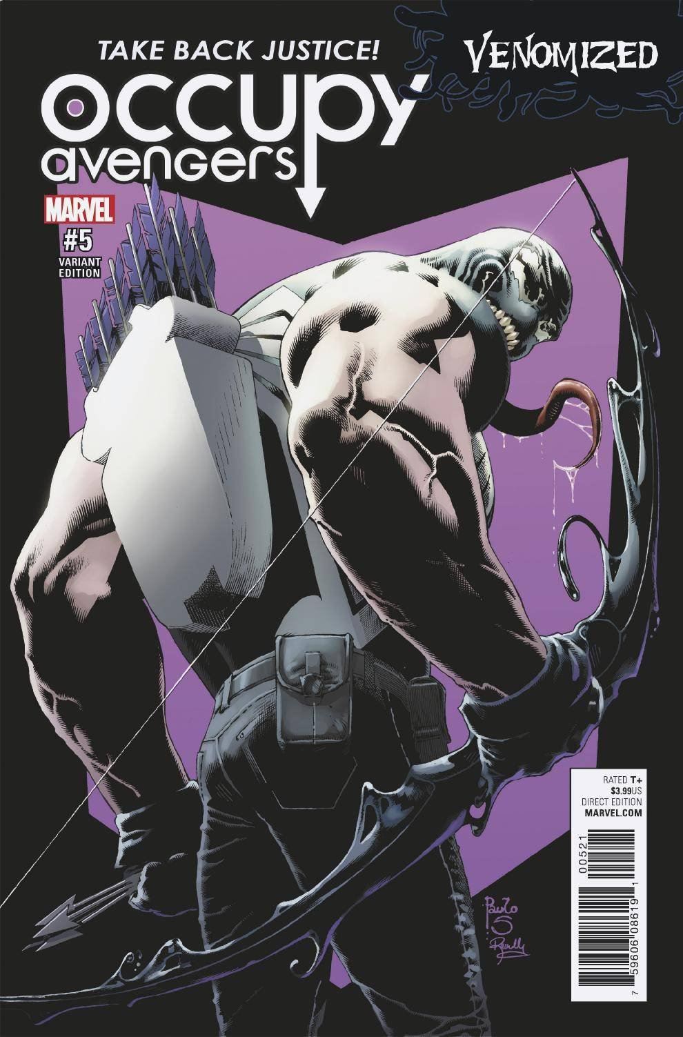 Occupy Avengers #5 Sichera Venomized Var (Sichera Venomized Var) Marvel Comics Comic Book