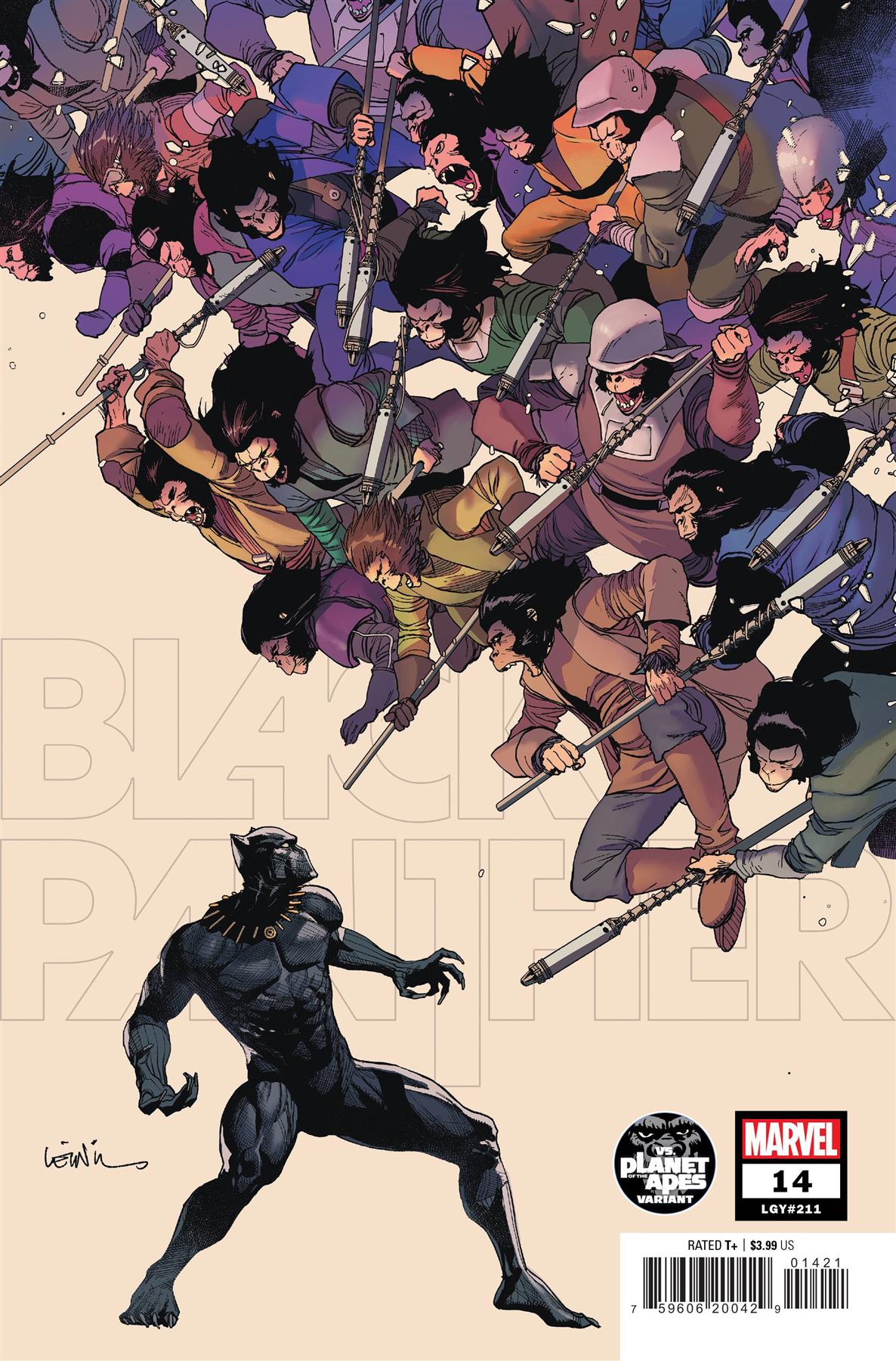 Black Panther #14 Yu Planet Of The Apes Var (Yu Planet Of The Apes Var) Marvel Prh Comic Book 2023