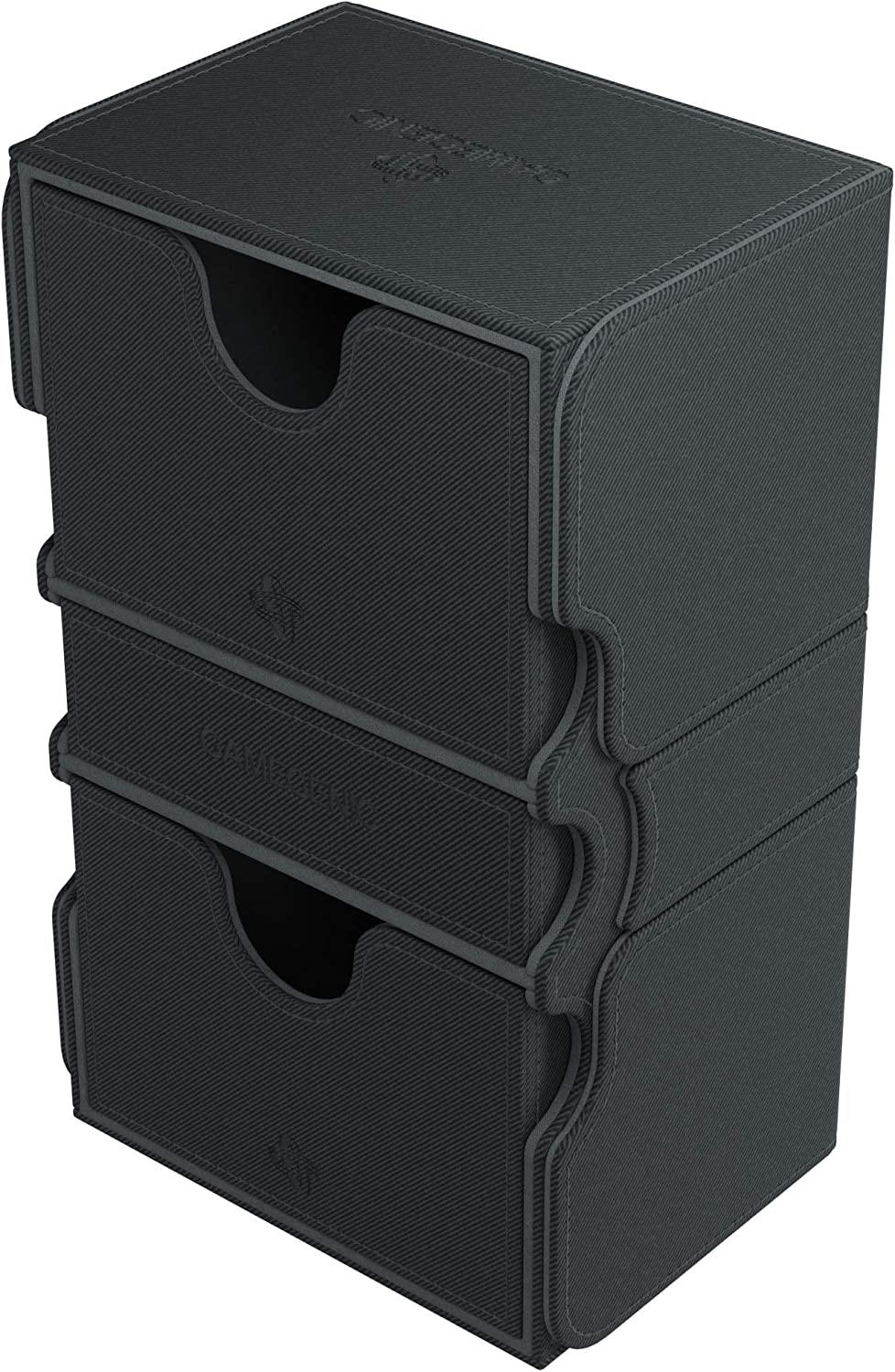 Stronghold Deck Box 200+  Black   TCG Gamegenic