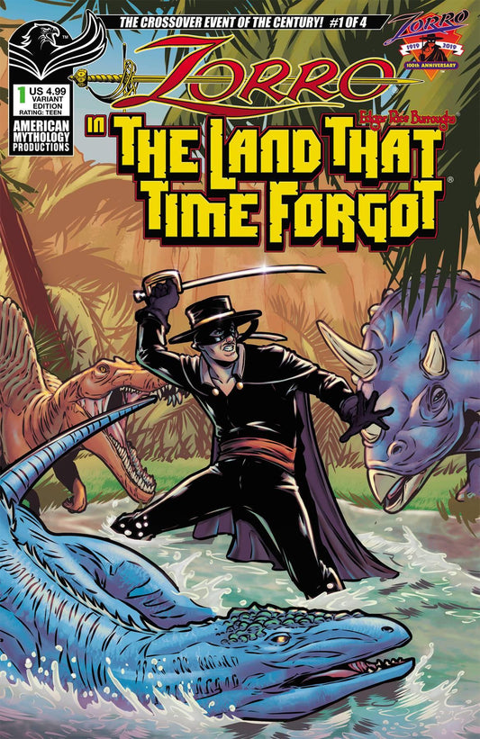 Zorro In Land That Time Forgot #1 Cvr B Puglia (Cvr B Puglia) American Mythology Productions Comic Book 2020