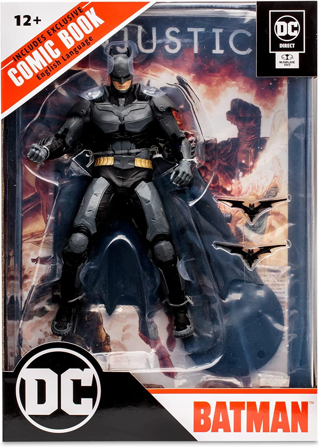 Dc Direct Injustice 2 Batman 7in Action Figure W/comic