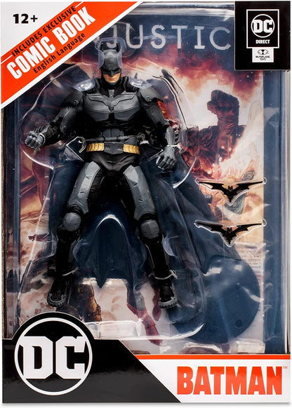 Dc Direct Injustice 2 Batman 7in Action Figure W/comic