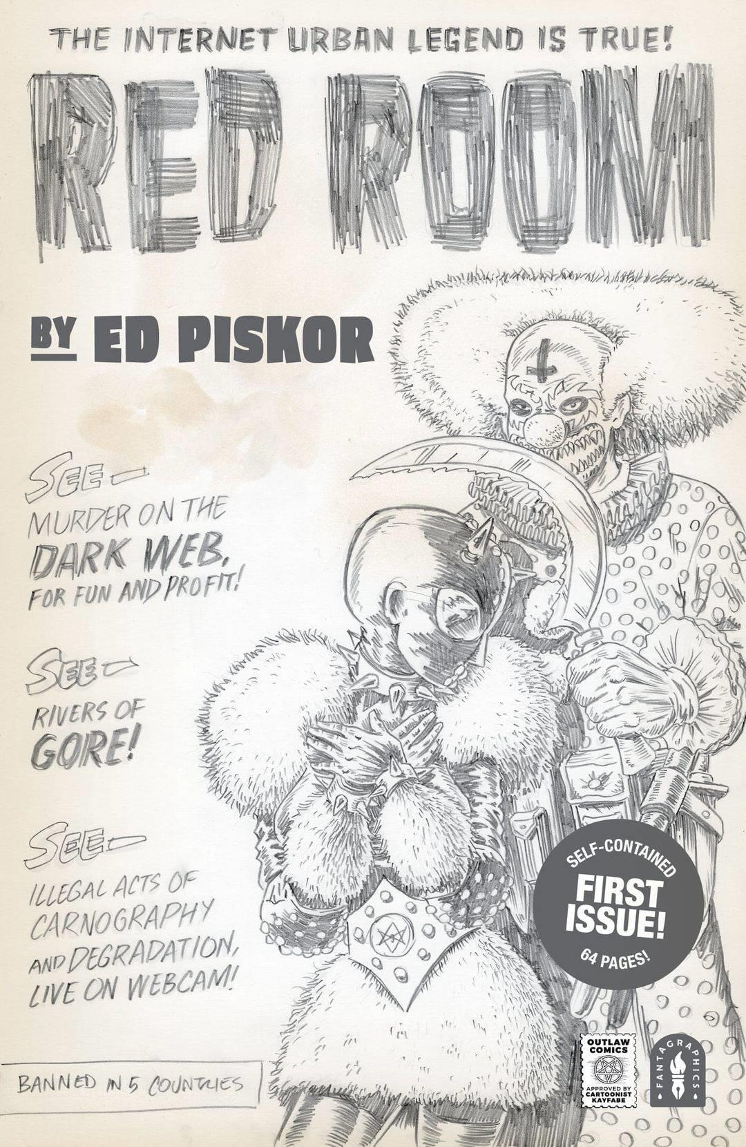 Red Room #1 2nd Ptg Sketch Cvr Fantagraphics Books Comic Book