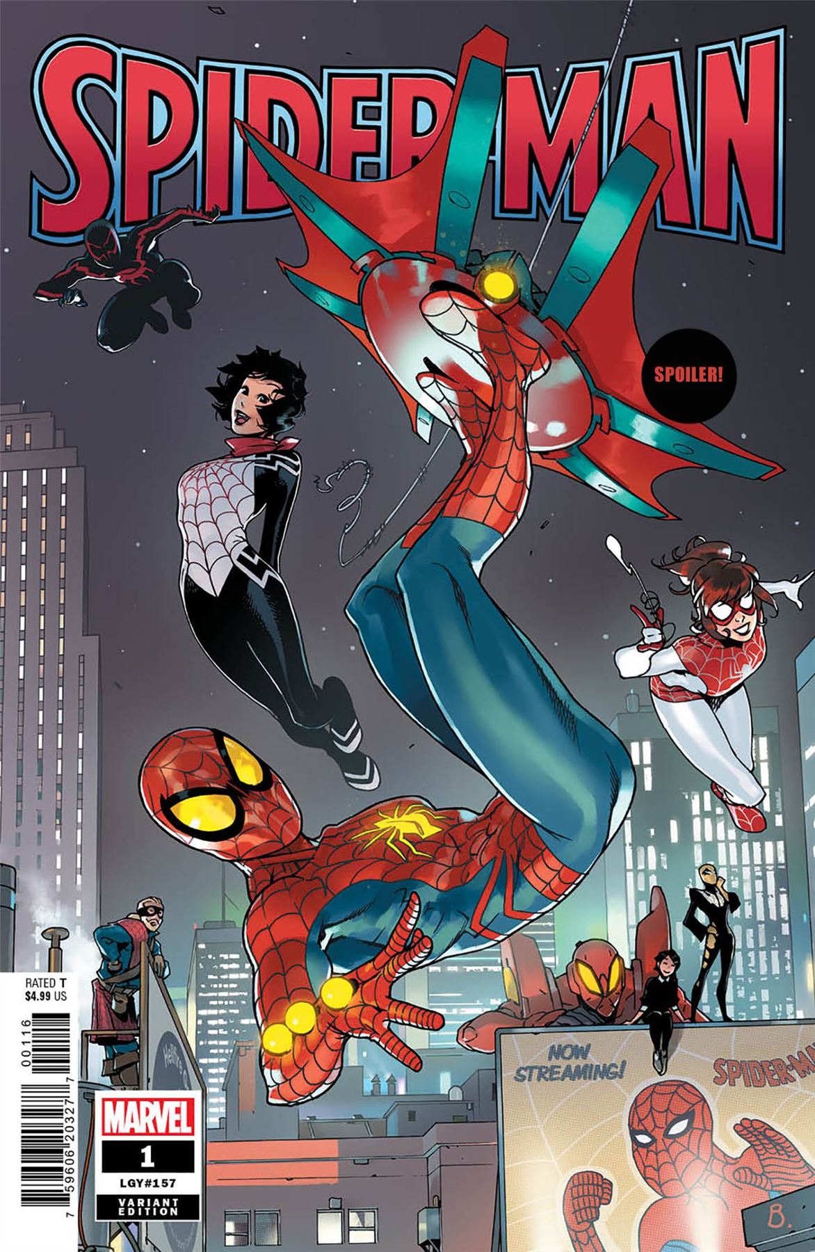 Spider-man #1 Bengal Connecting Var (Bengal Connecting Var) Marvel Prh Comic Book 2022