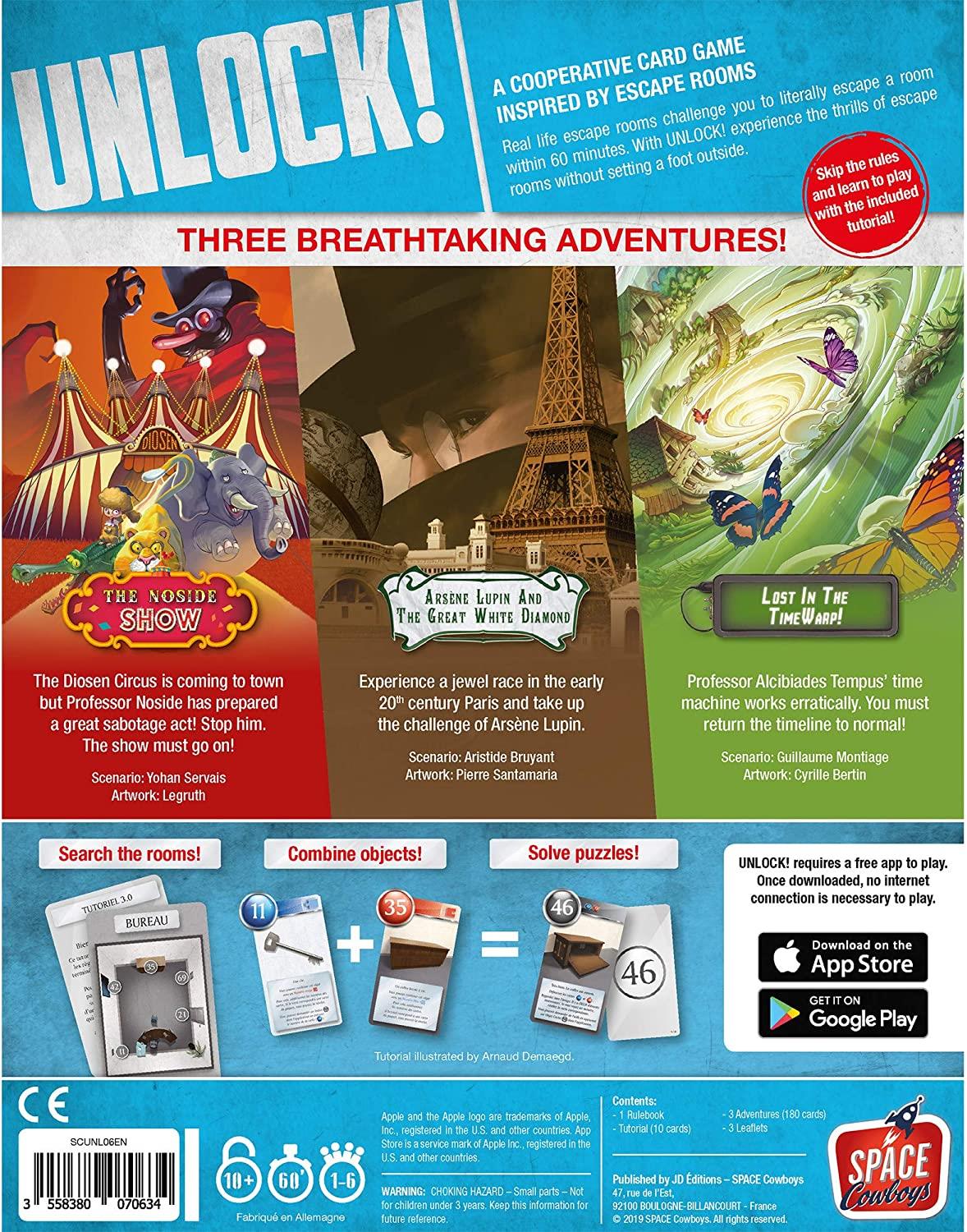 Unlock! Escape in a box - Timeless Adventures by Space Cowboys