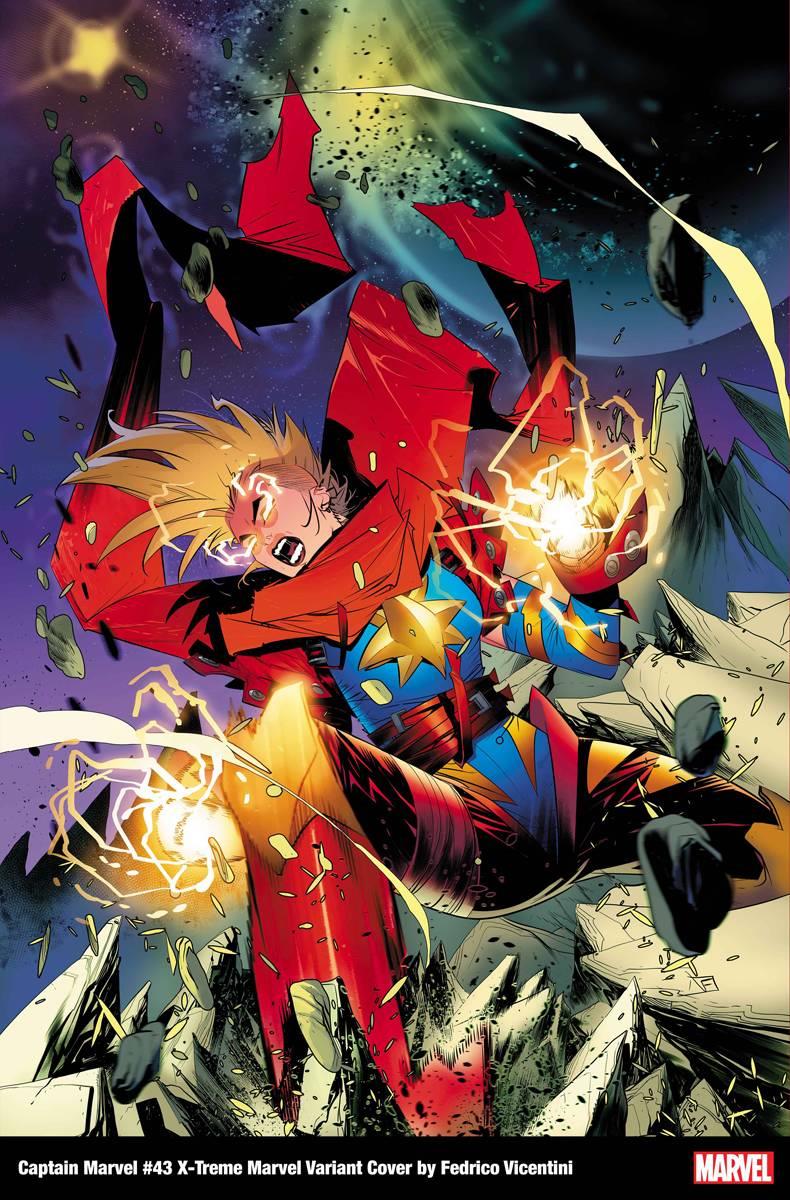 Captain Marvel #43 Vicentini X-treme Marvel Var (Vicentini X-treme Marvel Var) Marvel Prh Comic Book 2022