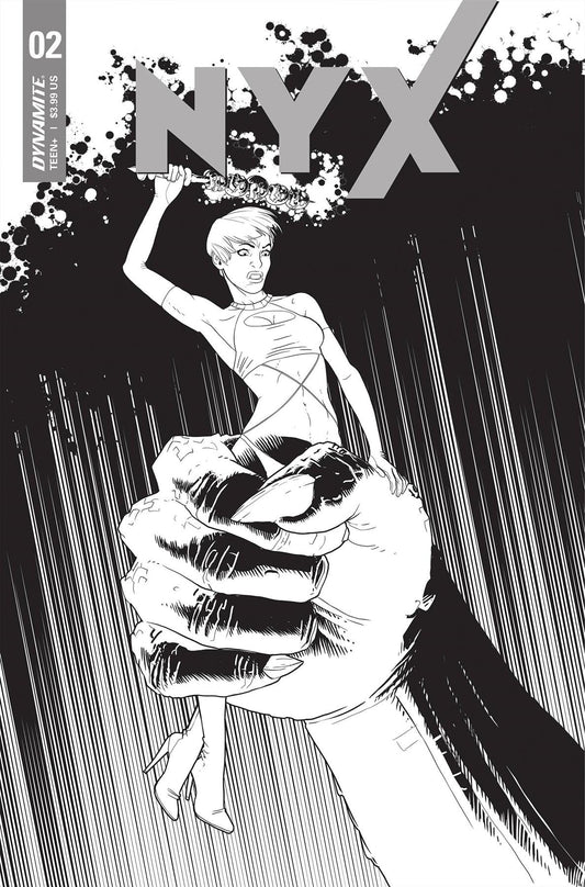 Nyx #2 Cvr E 10 Copy Incv Matteoni B&w Dynamite Comic Book