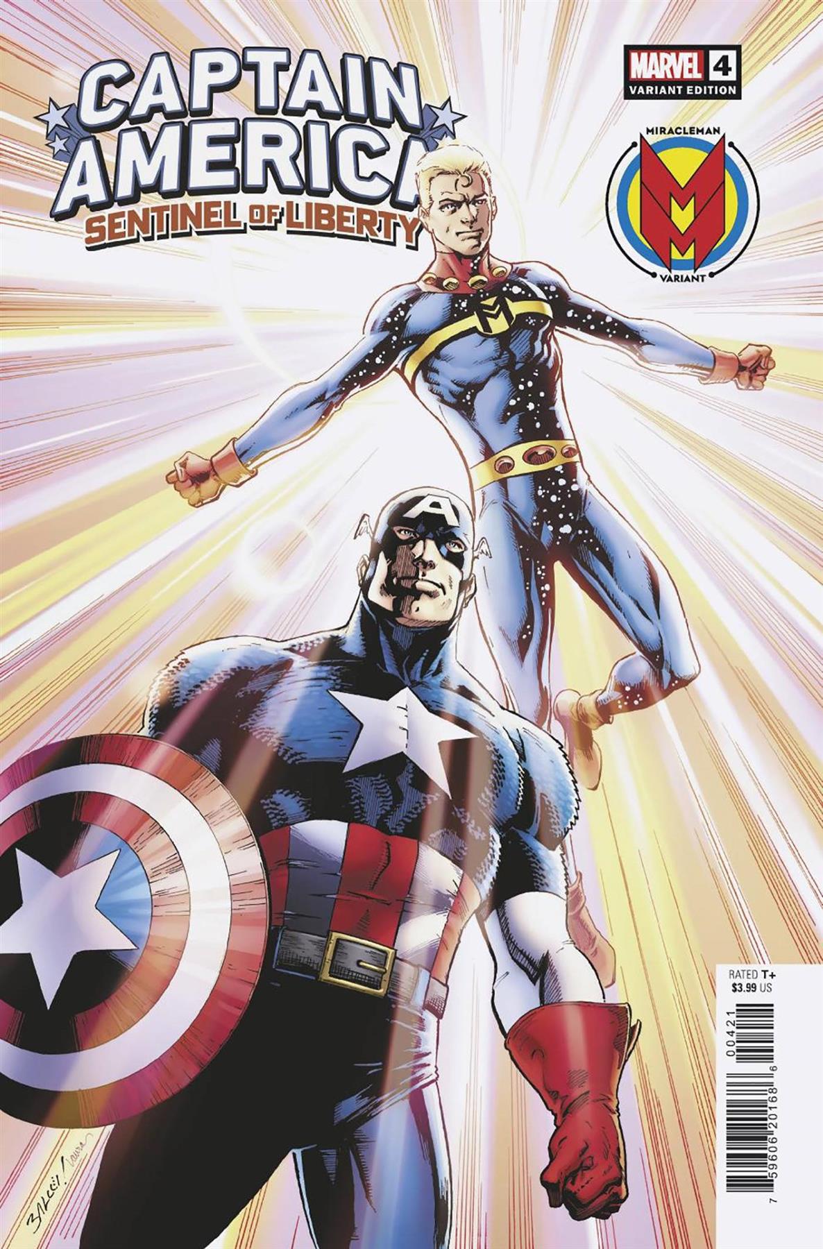 Captain America Sentinel Of Liberty #4 Bagley Miracleman Var (Bagley Miracleman Var) Marvel Prh Comic Book 2022