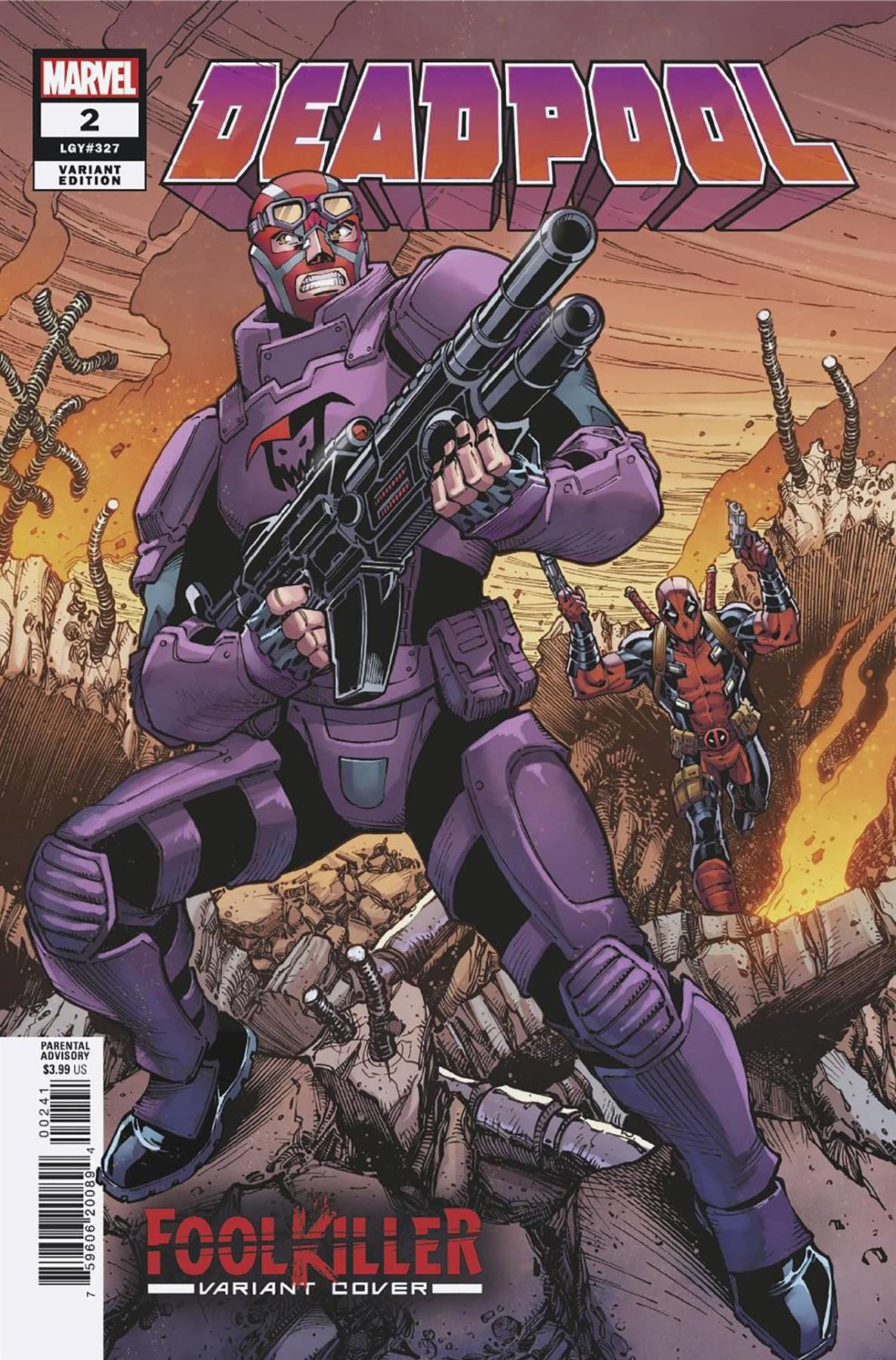 Deadpool #2 Hamner Foolkiller Var (Hamner Foolkiller Var) Marvel Prh Comic Book 2022