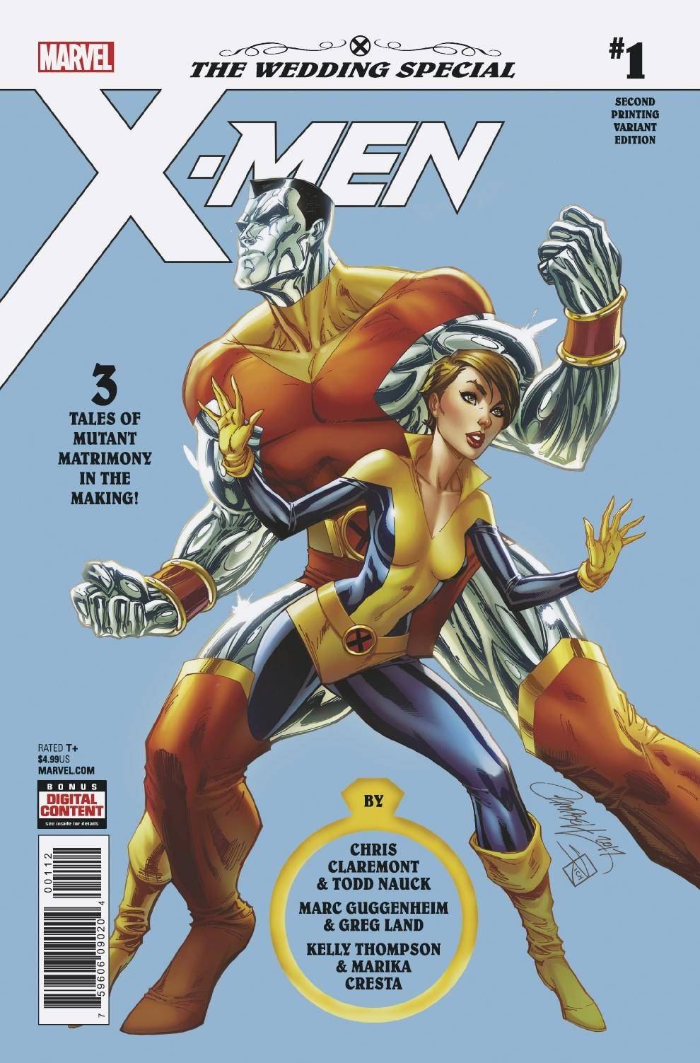 X-Men Wedding Special #1 2nd Ptg Js Campbell Var Marvel Comics Comic Book