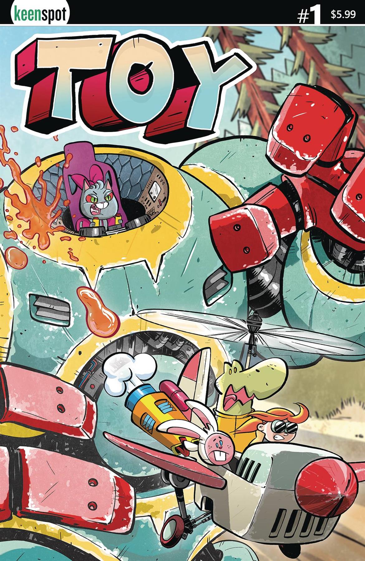Toy #1 Cvr A Kitty Mechsuit Attack (Cvr A Kitty Mechsuit Attack) Keenspot Entertainment Comic Book 2023