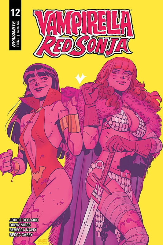 Vampirella Red Sonja #12 Cvr C Romero & Bellaire (Cvr C Romero & Bellaire) Dynamite Comic Book 2020