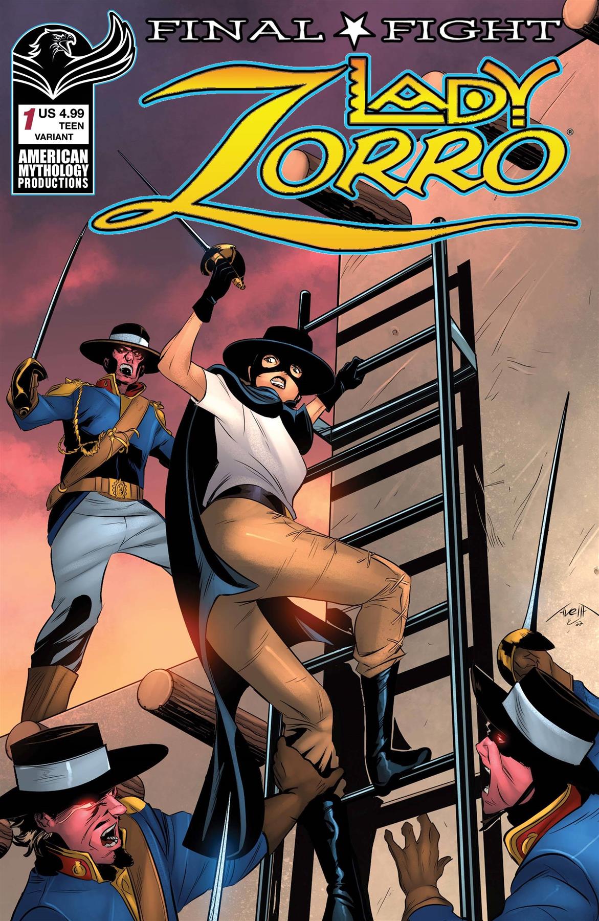 Lady Zorro Final Flight #1 Cvr B Avella American Mythology Productions Comic Book