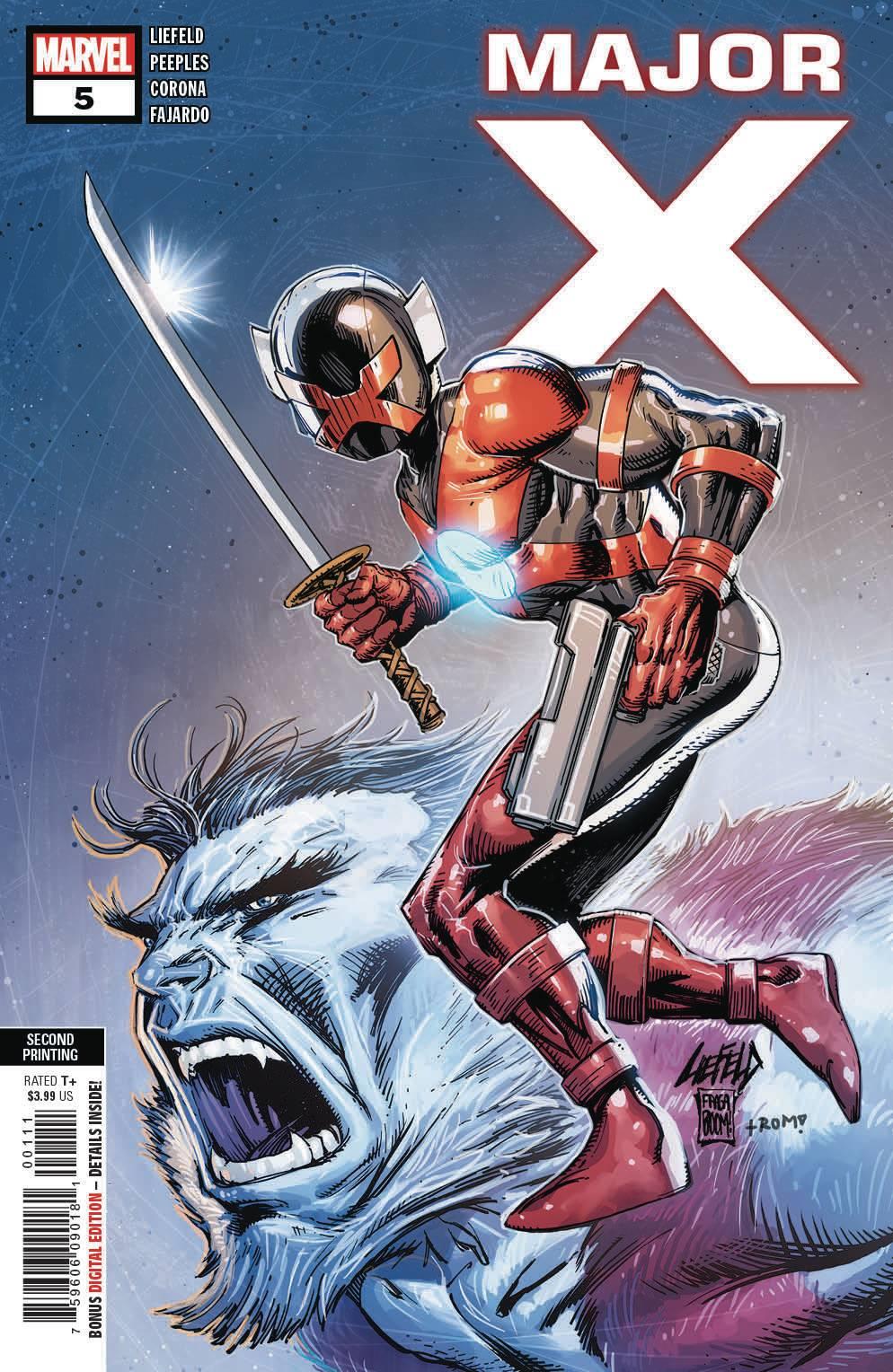 Major X #5 (of 6) 2nd Ptg Liefeld Var Marvel Comics Comic Book