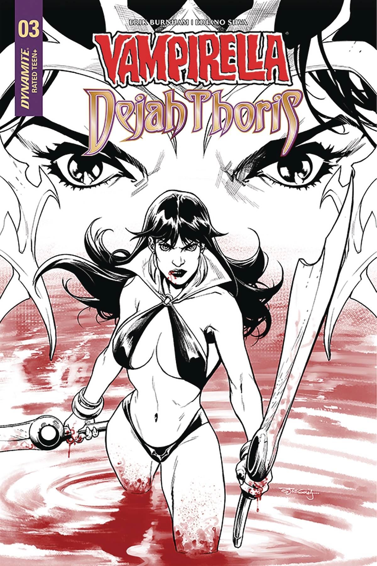 Vampirella Dejah Thoris #4 25 Copy Segovia B&w Incv (25 Copy Segovia B&w Incv) D. E. Comic Book