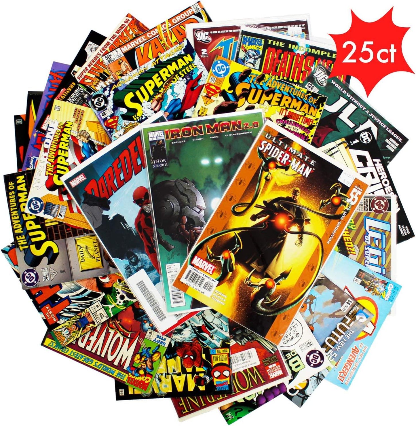 Comic Lot of 25  DC and Marvel Only