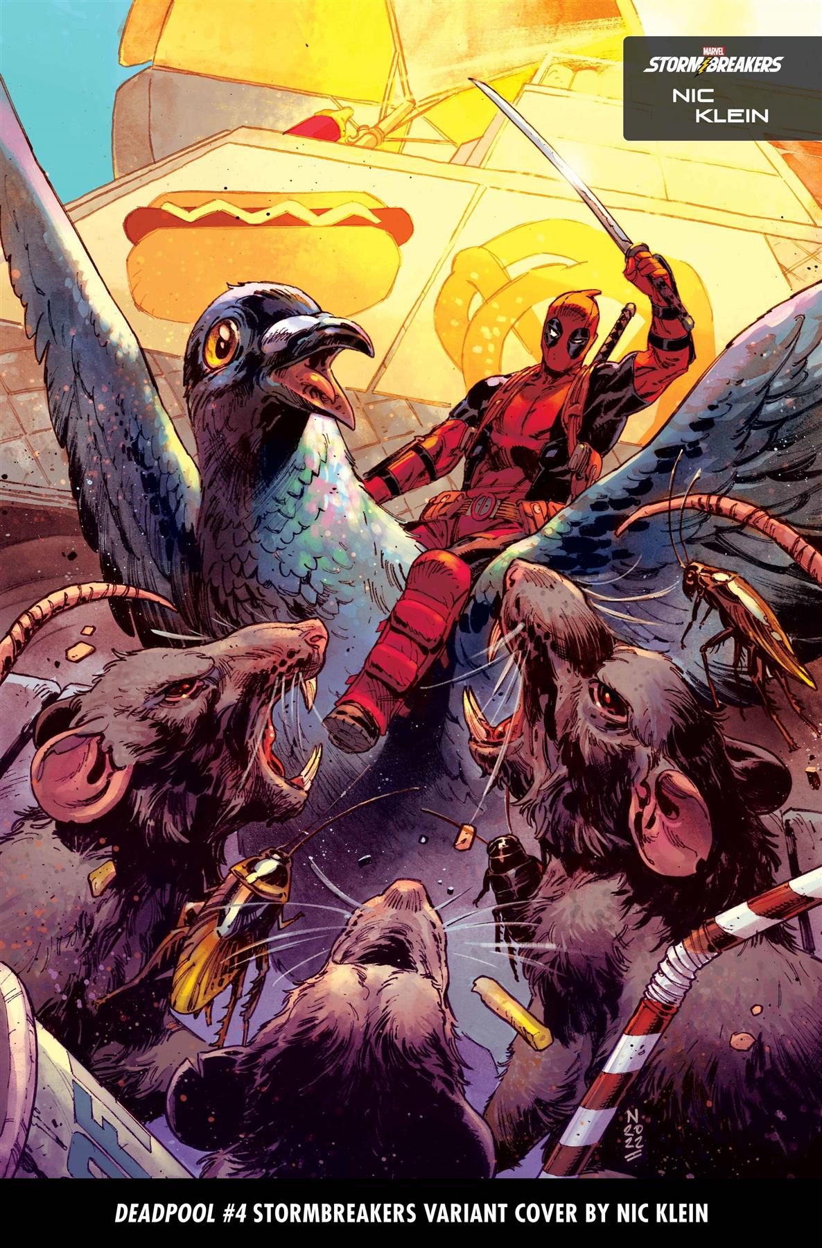 Deadpool #4 Klein Stormbreakers Var (Klein Stormbreakers Var) Marvel Prh Comic Book 2023