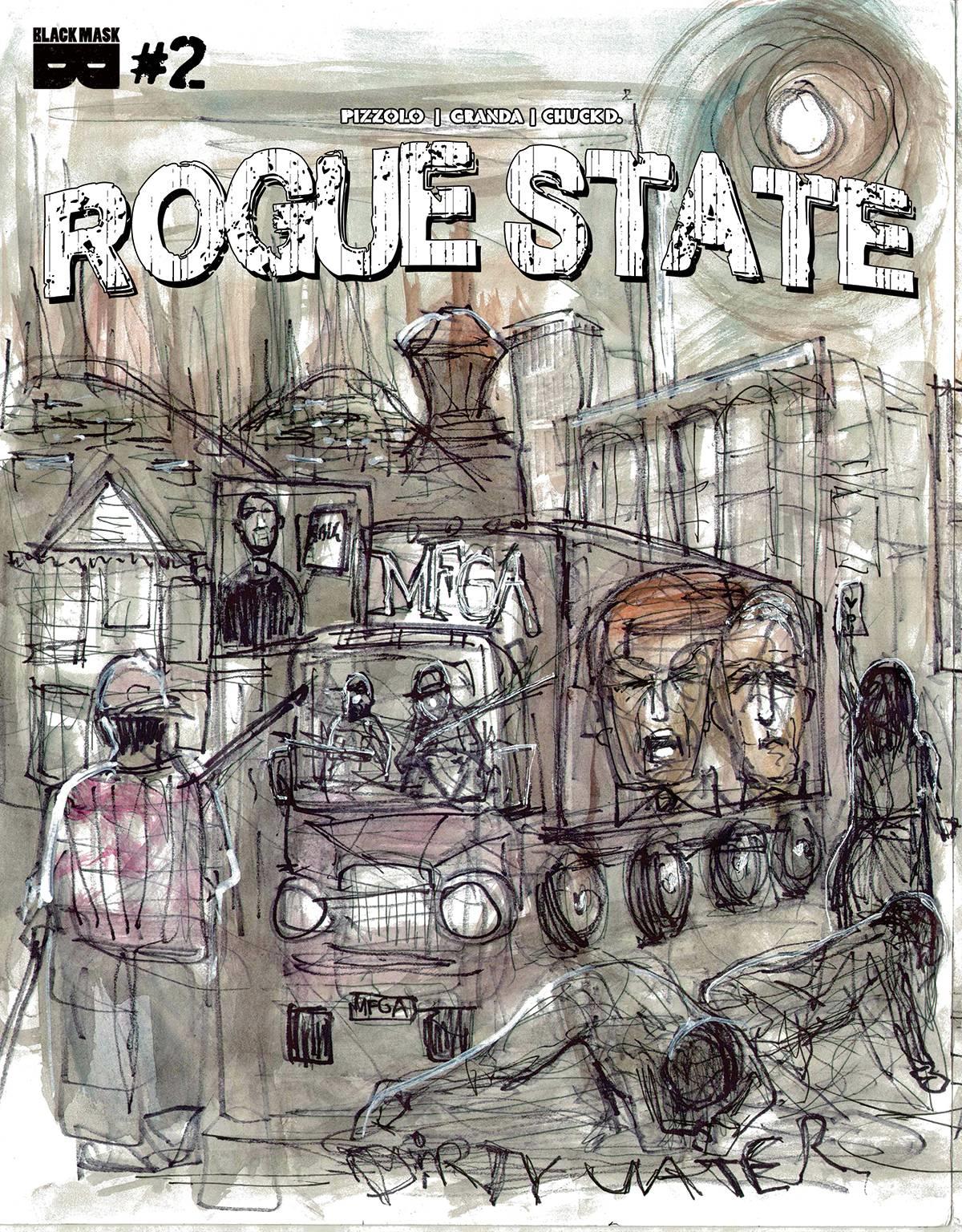Rogue State #2 Cvr E Chuck D Cover (mr) Black Mask Studios Entertainme Comic Book