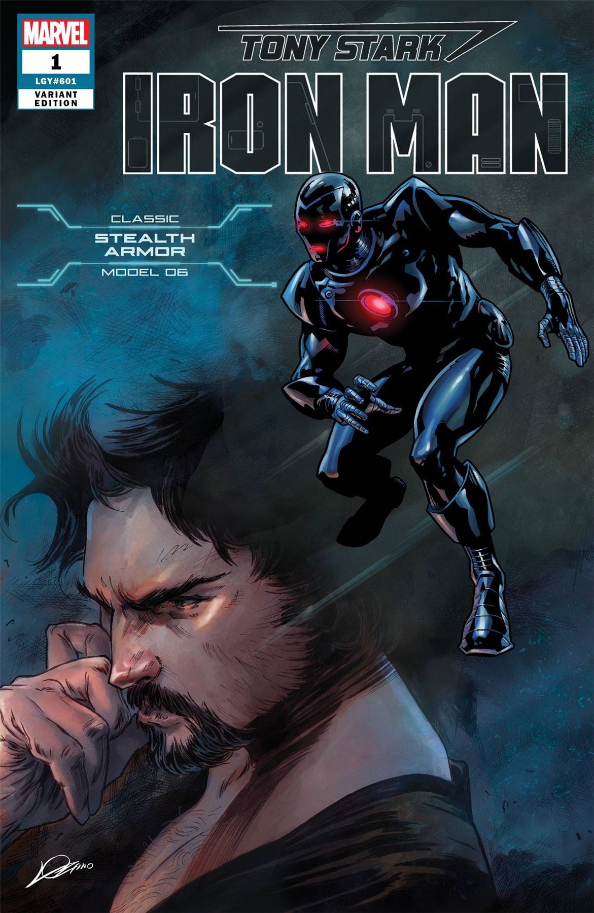 Tony Stark Iron Man #1 (Stealth Armor Var) Marvel Comics Comic Book