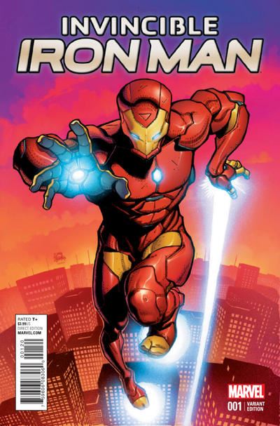Invincible Iron Man #1 Cover L Variant Ryan Stegman Young Guns  Marvel Comics Comic Book